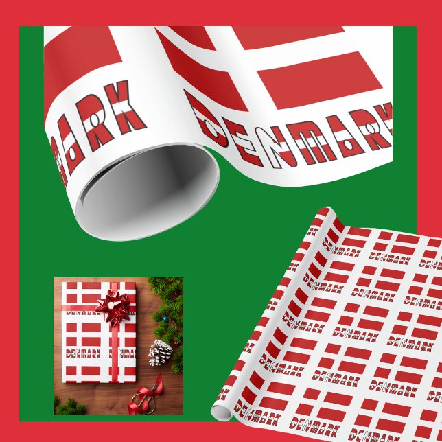 Papier Cadeau Drapeau danois (Créateur téléchargé)
