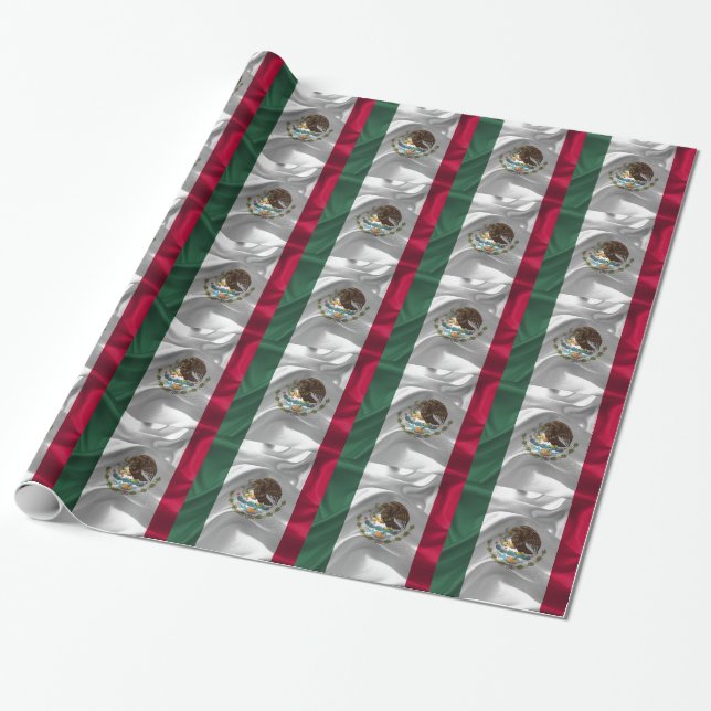 Papier Cadeau Drapeau de drapeau mexicain de drapeau du Mexique (Déroulé)