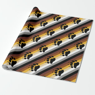 Papier Cadeau Drapeau de fierté d'ours