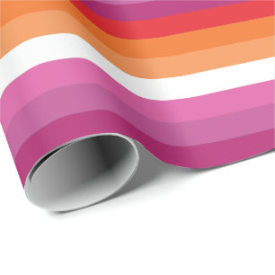 Papier Cadeau Drapeau de fierté lesbienne