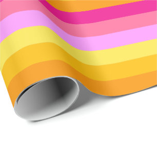 Papier Cadeau Drapeau de fierté lesbienne (Aube)