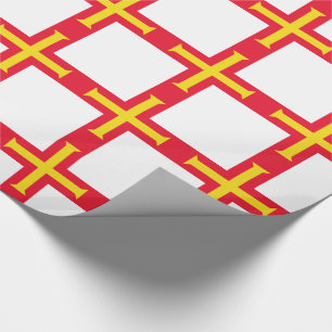 Papier Cadeau Drapeau de Guernesey