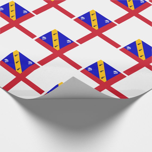 Papier Cadeau Drapeau de Herm (Coin)