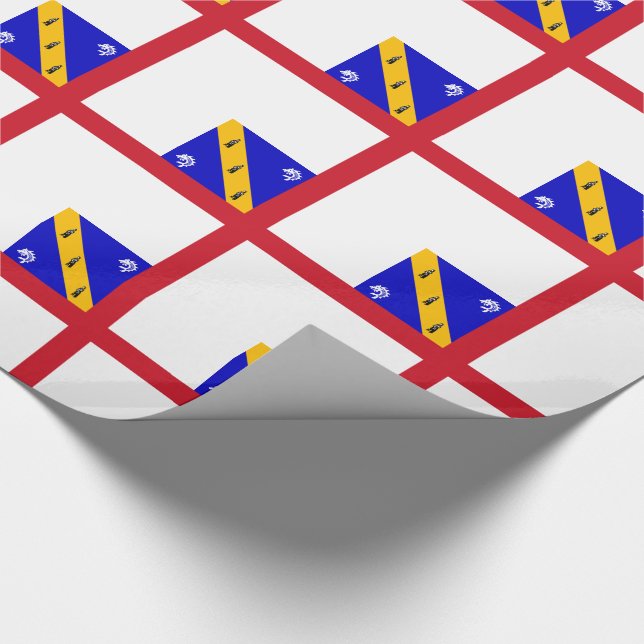 Papier Cadeau Drapeau de Herm (Coin)