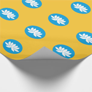 Papier Cadeau Drapeau de Kalmoukie