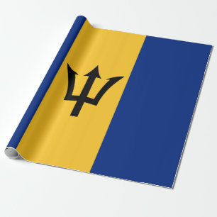 Papier Cadeau Drapeau de la Barbade (Bajan)