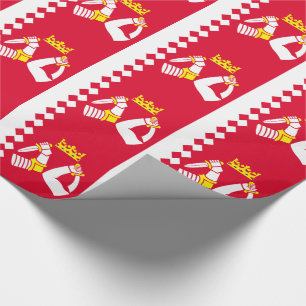 Papier Cadeau Drapeau de la Carélie du Nord