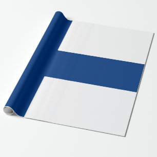 Papier Cadeau Drapeau de la Croix Bleue de Finlande