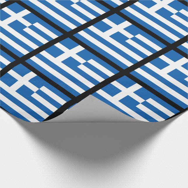 Papier Cadeau Drapeau de la Grèce, grec (Coin)