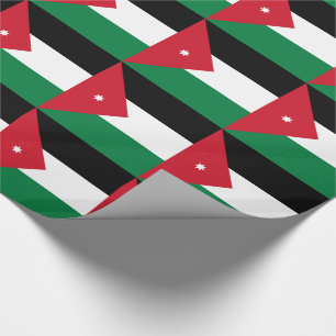 Papier Cadeau Drapeau de la Jordanie