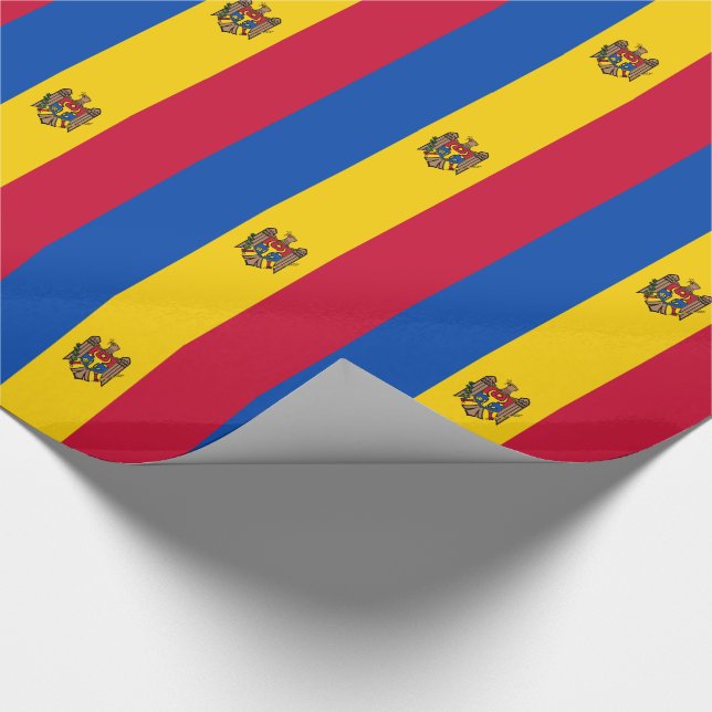 Papier Cadeau Drapeau de la Moldavie (Coin)