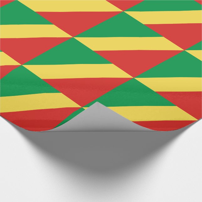 Papier Cadeau Drapeau de la République du Congo (Coin)