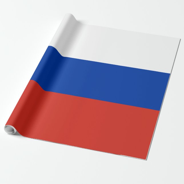 Papier Cadeau Drapeau de la Russie (Déroulé)