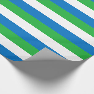 Papier Cadeau Drapeau de la Sierra Leone