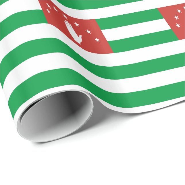 Papier Cadeau Drapeau de l'Abkhazie patriotique (Coin rond)