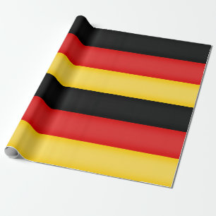 Papier Cadeau Drapeau de l'Allemagne Schwarz Rot or couleurs pat
