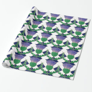 Papier Cadeau Drapeau de l'Ecosse et de chardon