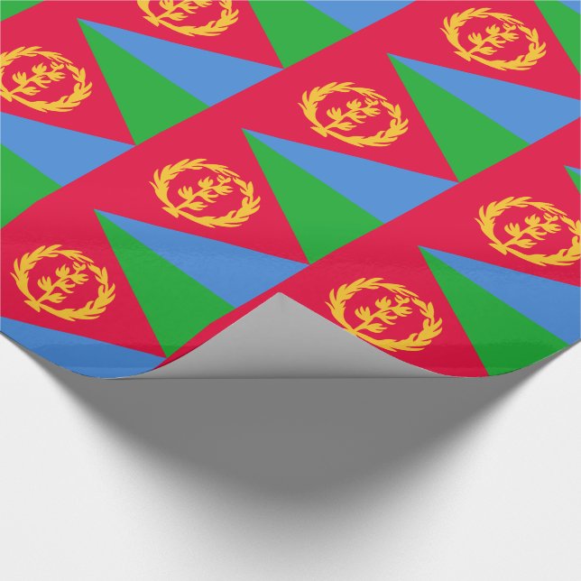 Papier Cadeau Drapeau de l'Érythrée (Coin)