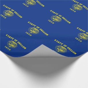 Papier Cadeau Drapeau de l'État de l'Oregon