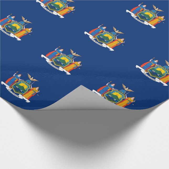 Papier Cadeau Drapeau de l'État de New York (Coin)