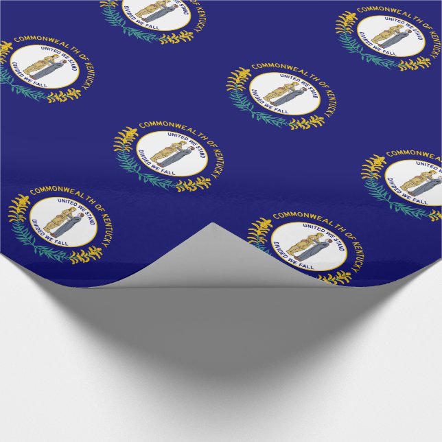 Papier Cadeau Drapeau de l'État du Kentucky (Coin)