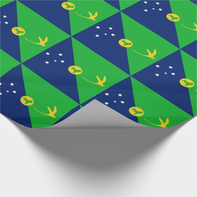 Papier Cadeau Drapeau de l'île Christmas (Coin)