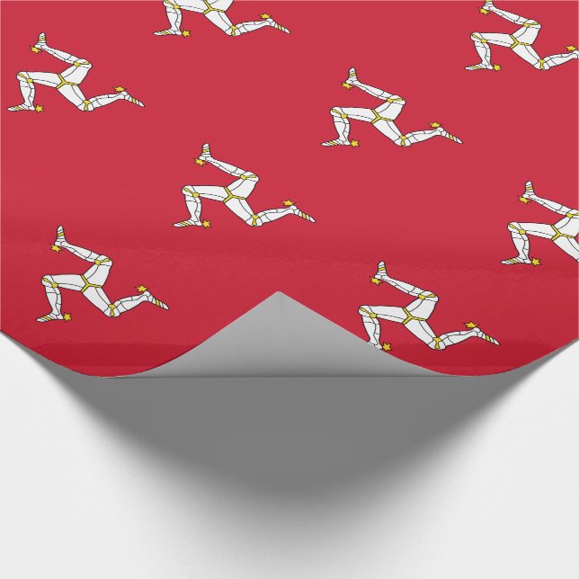 Papier Cadeau Drapeau de l'île de Man (Coin)