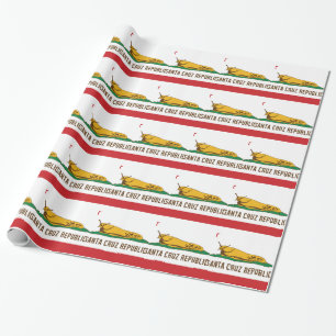 Papier Cadeau Drapeau de lingot de banane de République de Santa