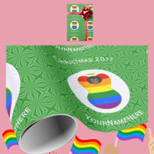 Drapeau de Noël de l'ange africain de fierté gay p