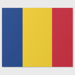 Papier Cadeau Drapeau de Roumanie patriotique roumain