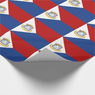 Papier Cadeau Drapeau de Saint-Martin