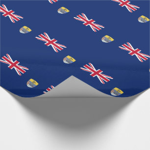 Papier Cadeau Drapeau de Sainte-Hélène