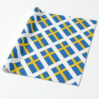 Papier Cadeau Drapeau de Suédois de Sverige Suède