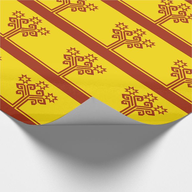 Papier Cadeau Drapeau de Tchouvachie (Coin)