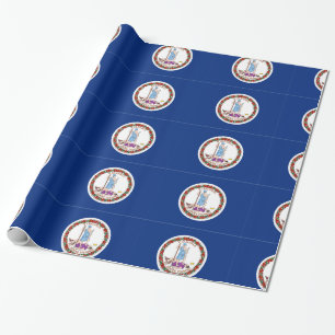 Papier Cadeau Drapeau de Virginie