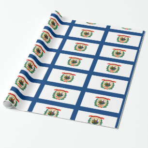 Papier Cadeau Drapeau de Virginie occidentale