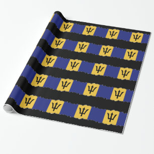 Papier Cadeau Drapeau des Barbade