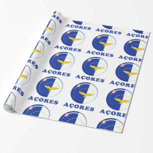 Papier Cadeau Drapeau des îles Açores
