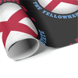 PAPIER CADEAU DRAPEAU D'ÉTAT D'ALABAMA
