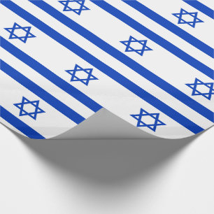 Papier Cadeau Drapeau d'Israël