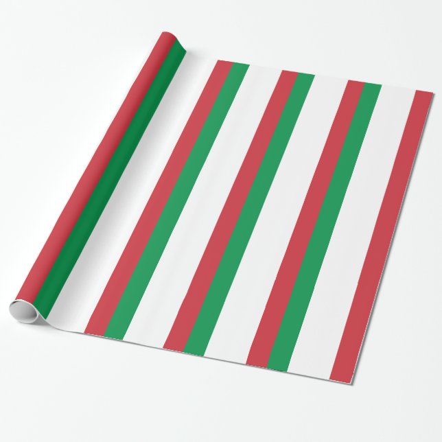 Papier Cadeau Drapeau d'Italie (Déroulé)