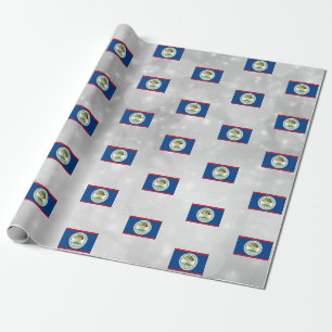 Papier Cadeau Drapeau du Belize