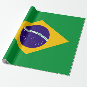 Papier Cadeau Drapeau du Brésil