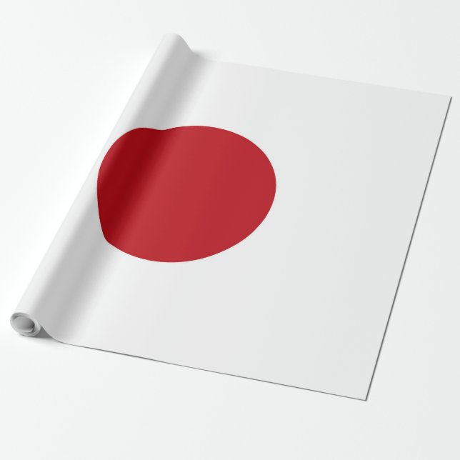 Papier Cadeau Drapeau du Japon (Déroulé)