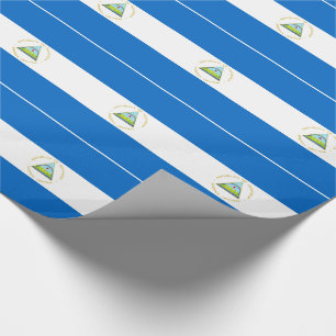 Papier Cadeau Drapeau du Nicaragua