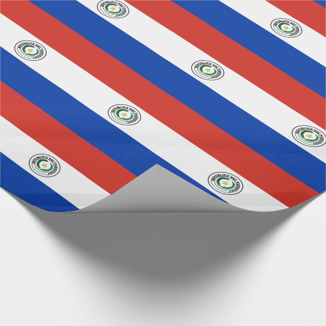 Papier Cadeau drapeau du Paraguay (Coin)
