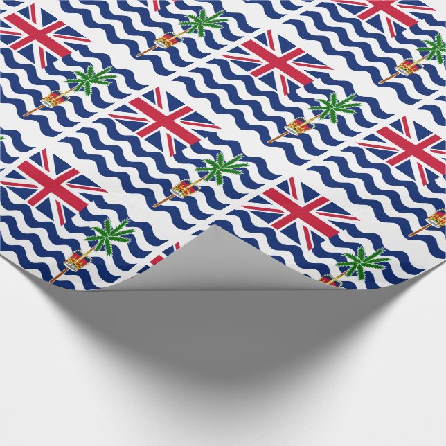Papier Cadeau Drapeau du Territoire britannique de l'océan Indie (Coin)