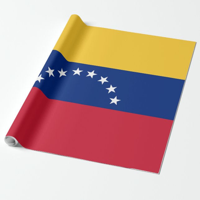 Papier Cadeau Drapeau du Venezuela (Déroulé)