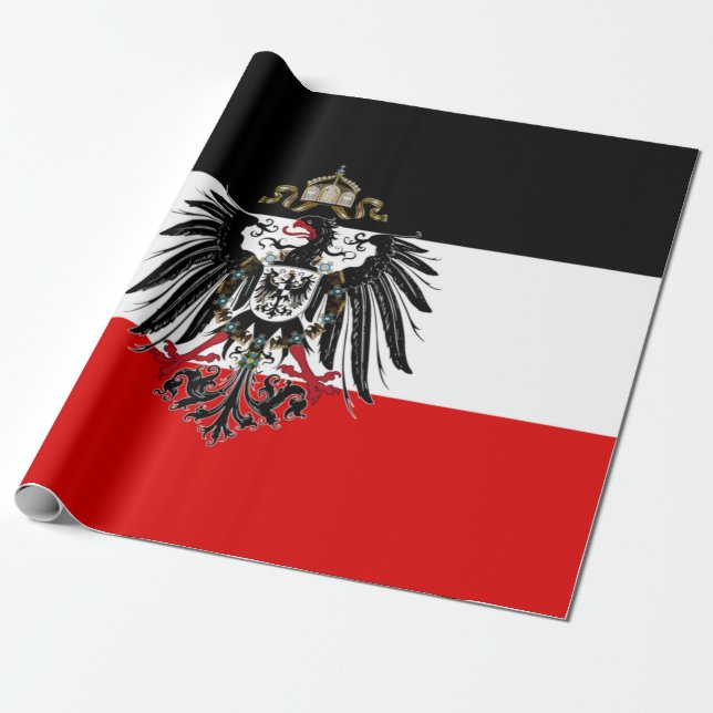 Papier Cadeau Drapeau Empire allemand (Déroulé)