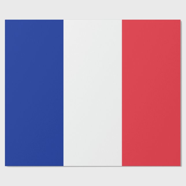 Papier Cadeau Drapeau français (France) (Plat)